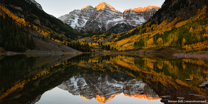 leaf peeping maroon bells fall