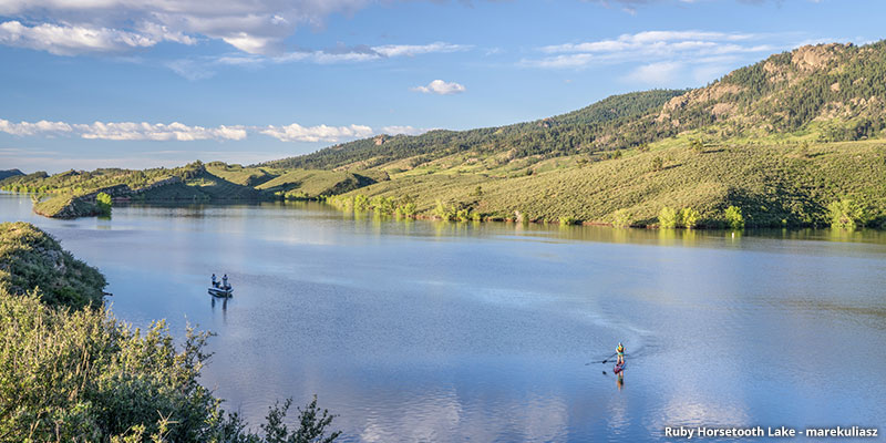 paddling Ruby Horsetooth