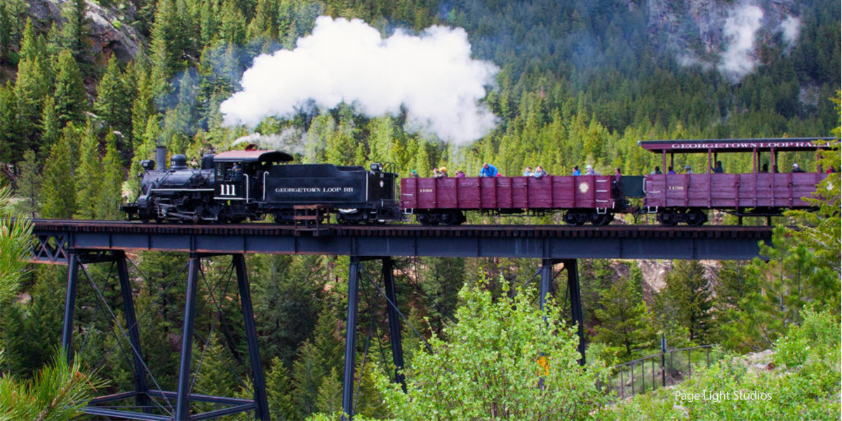 Georgetown loop trestle bridge