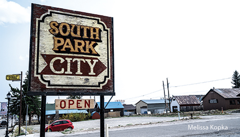 South Park City sign