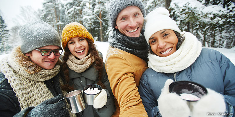 Group with Hot Chocolate