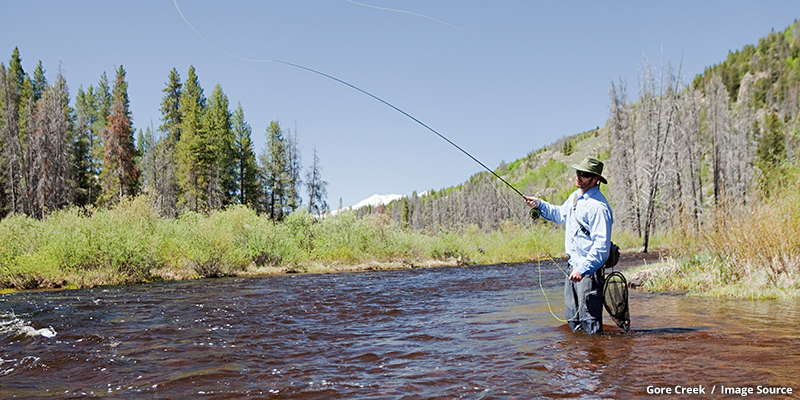 Gold medal fishing, Gore Creek