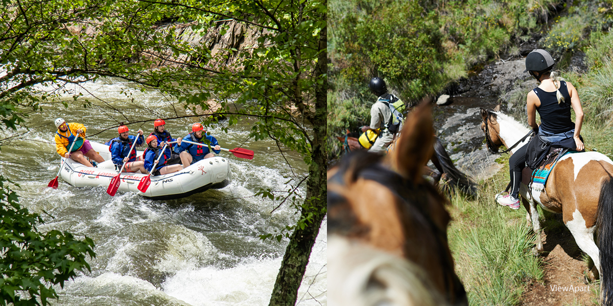 adventure package raft horseback ride