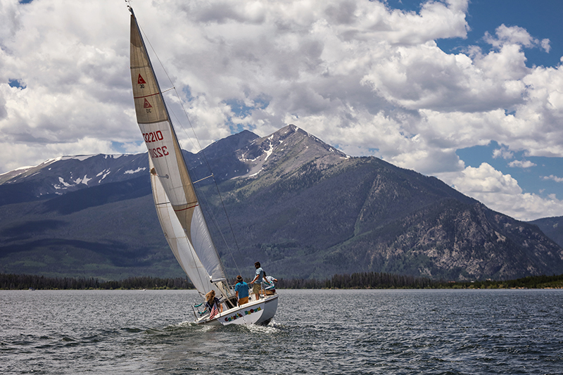 Sailing in Dillon Reservoir 