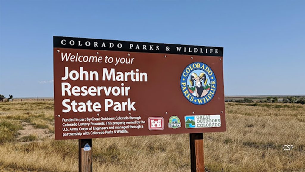 John Martin Reservoir Sign