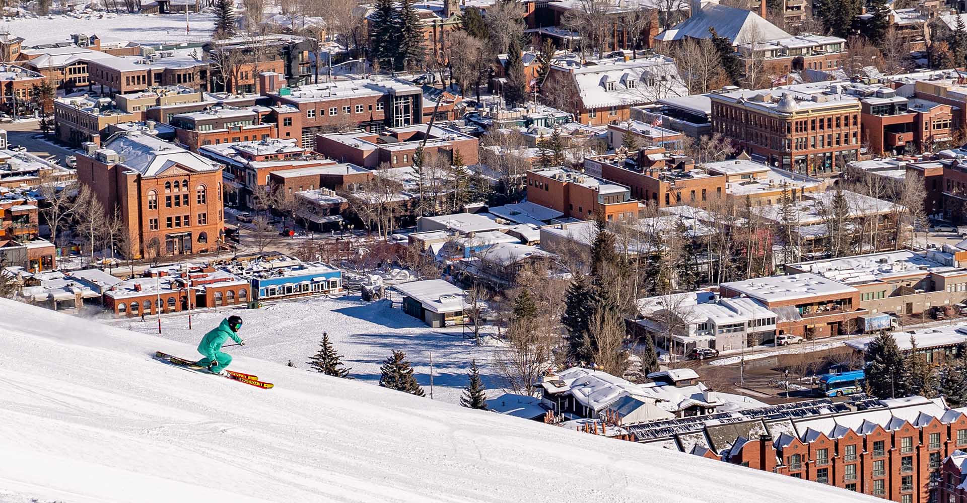 aspen snowmass ski company town pic